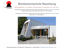 Tablet Screenshot of montessorischule-naumburg.de